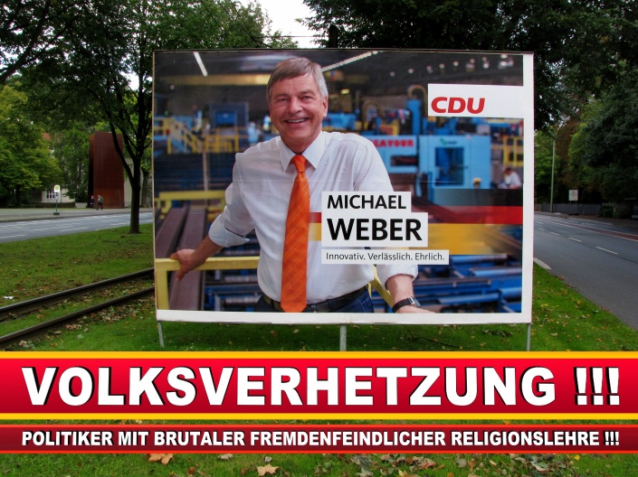 Michael Weber CDU Wahlplakat Wahlwerbung Bielefeld Volksverhetzung durch Religion